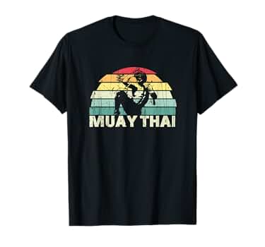 Amazon.com: Vintage Muay Thai Martial Arts Retro Sunset 90s